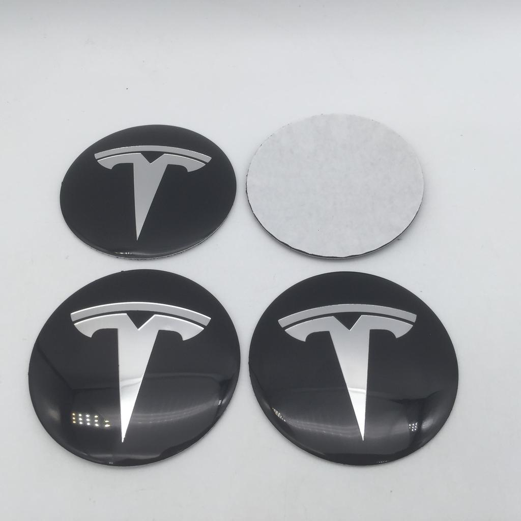 SGJPH1 19+1pcs 56mm 60mm 65mm For Tesla Model 3 Model Y Car emblem Wheel hub Center Cap Badge covers Decals Styling accessories