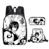 Classic Funny Fire Force season 3 3D Print 3pcs/Set pupil School Bags Laptop Daypack Backpack Inclined shoulder bag Pencil Case