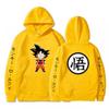 Dragon Ball Anime Hoodie Sweatshirt Teens Men Long Sleeve Fleece Lined Pullover Casual Streetwear