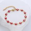 Multi Color Drip Oil Evil Eye Bracelets for Women Dopamine Stainless Steel Charm Bracelet Luxury Jewelry Friends Gift