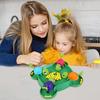 Hungry Turtle Board Game with Chessboard Beads 4 Players Interactive Turtle Eating Beads Family Night Party Game Toddlers Boys Girls Educational Toy