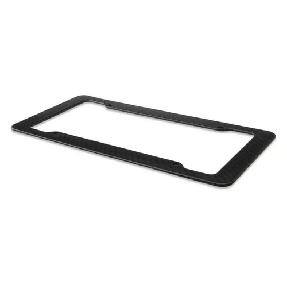 2 Pcs Black Carbon FIBER LICENSE PLATE FRAME TAG COVER Perfect Fit For