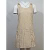 Women Striped Sleeveless Mini Dress U Neck Pocket Loose Casual Sundress