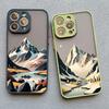 Fog Mountains Landscape Phone Case for iPhone 16 15 14 12 13 Mini 11 Pro Max X XS XR SE2 7 8 Plus Shockproof Back Cover Fundas