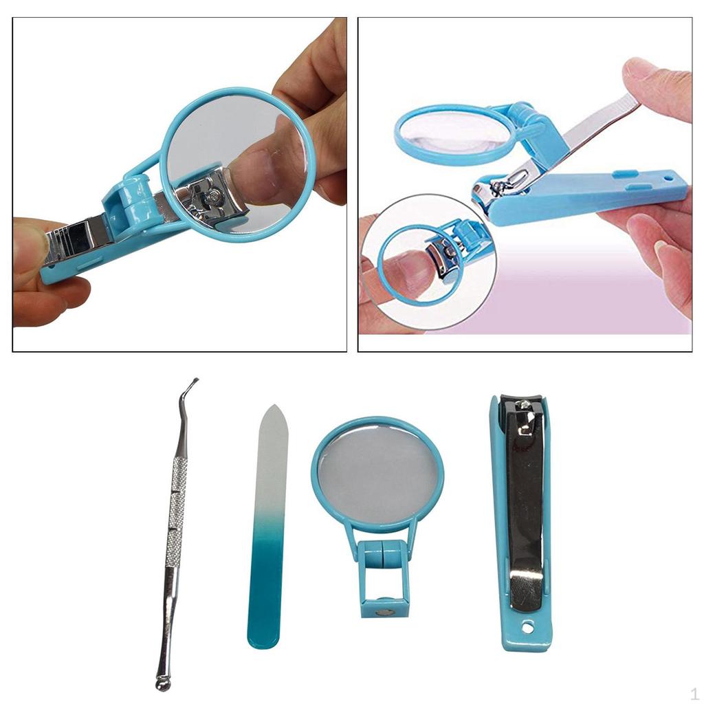 Nail S Set,Nail with Magnifying File and Ingrown Tool Fingernail Toenail for Thick Nails,