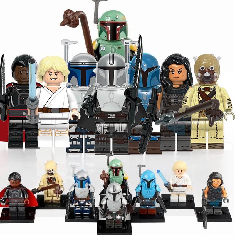 Star Wars Building Blocks Figure Boba Soldier Battle Assembly Toy Educational Model Kids Gift XH1956-1963