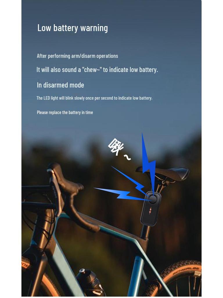 Outdoor Waterproof Remote-Controlled High-Volume Anti-Theft Alarm for Car and Bike