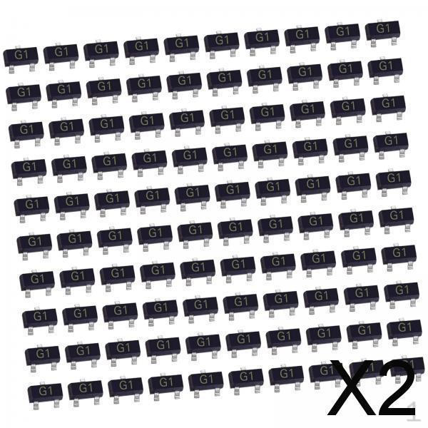 

2x 100x SMD Транзистори Поверхневий Монтаж Портативний Міст Стек Загального Призначення Електронний