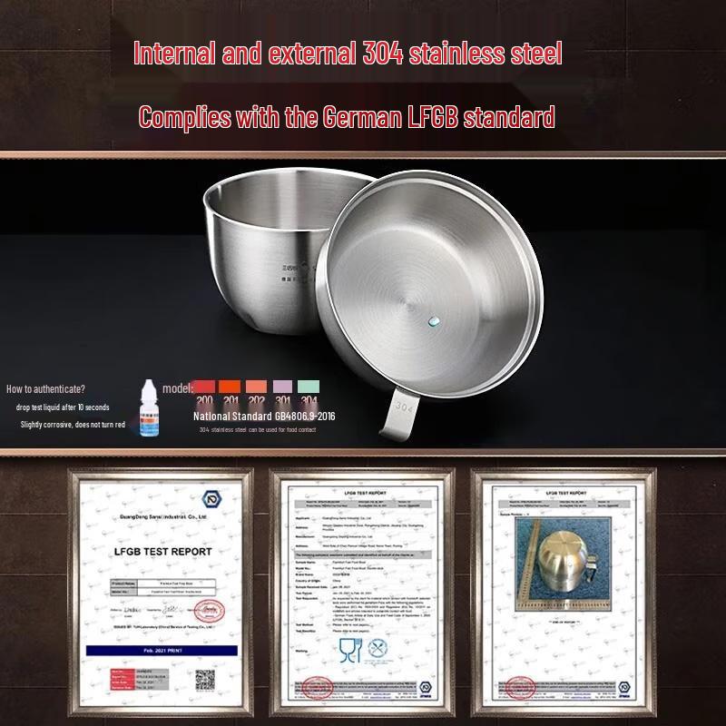 Stainless Steel Insulated Lunch Bowl with Handle