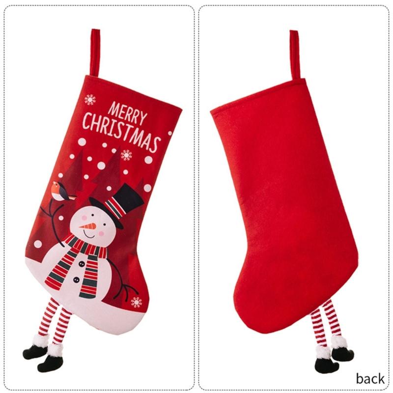 Stylish Christmas Stockings with Plush Texture for Seasonal Fireplaces Hangings Checkered Holiday Decors