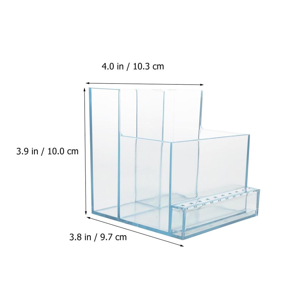 1Pcs Nail Drill Bits Holder Stand Organizer 13 Holes Manicure Polisher Rack Clear Nail Art Tool Organizer Grinding Storage Shelf