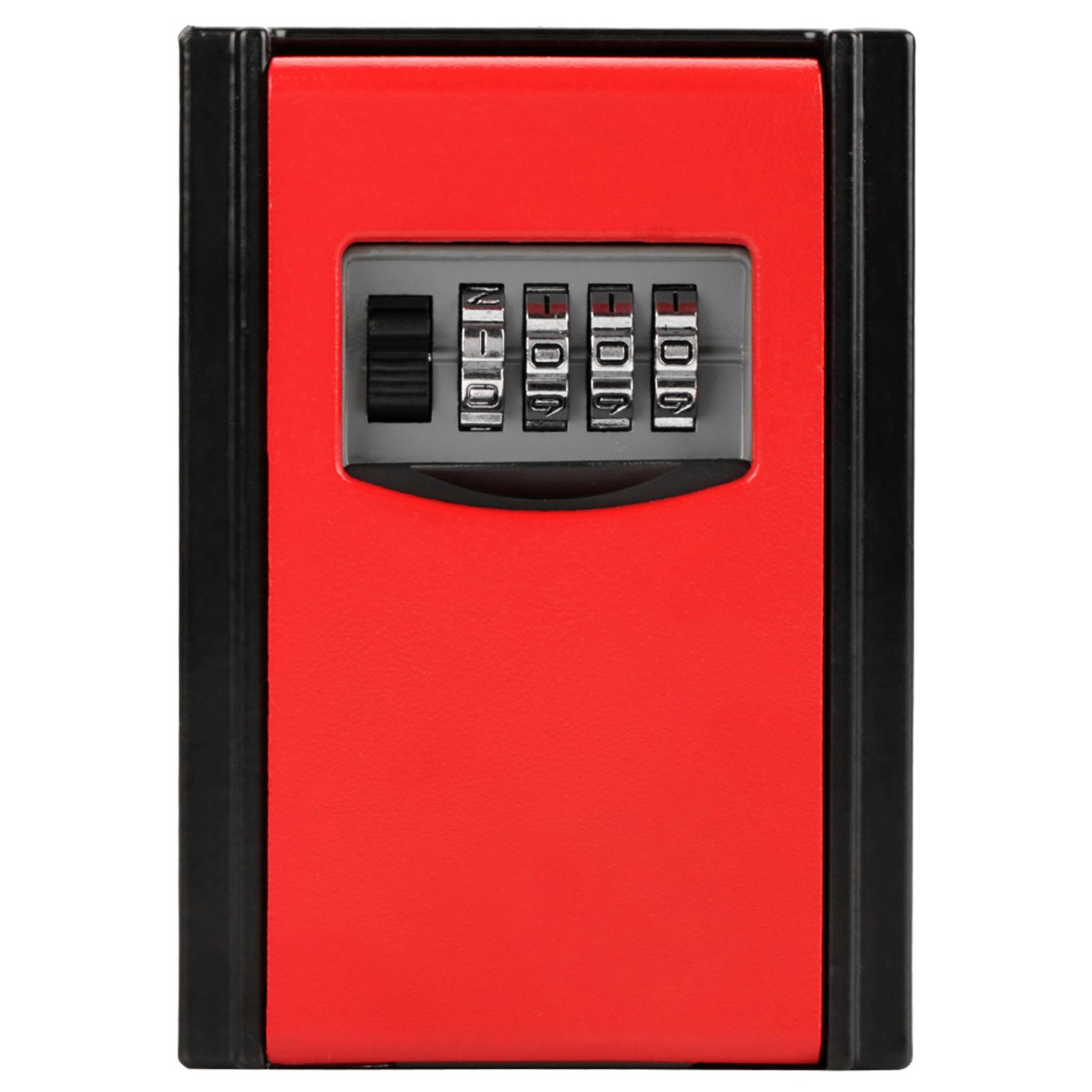 4 Digit Combination Password Key Storage Box Wall Mounted   Lock Tool (Yellow)