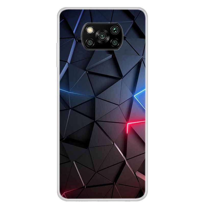 Flower Phone Case For Xiaomi Poco X6 Pro Cases Poco M6 Pro 4G F6 F5 F3 X6 X5 X3 Transparent Clear Soft Bumper Cover Bumper Funda