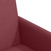 Dining Chairs with Casters 2 pcs Burgundy 57 x 66 x 94 cm Fabric