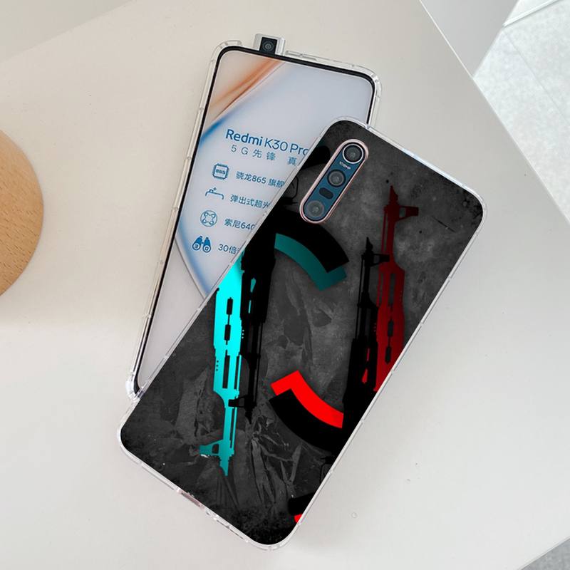 YNDFCNB AK47 Handgun Gun BUllets Phone Case for Samsung S21 A10 for Redmi Note 7 9 for Huawei P30Pro Honor 8X 10i Cover