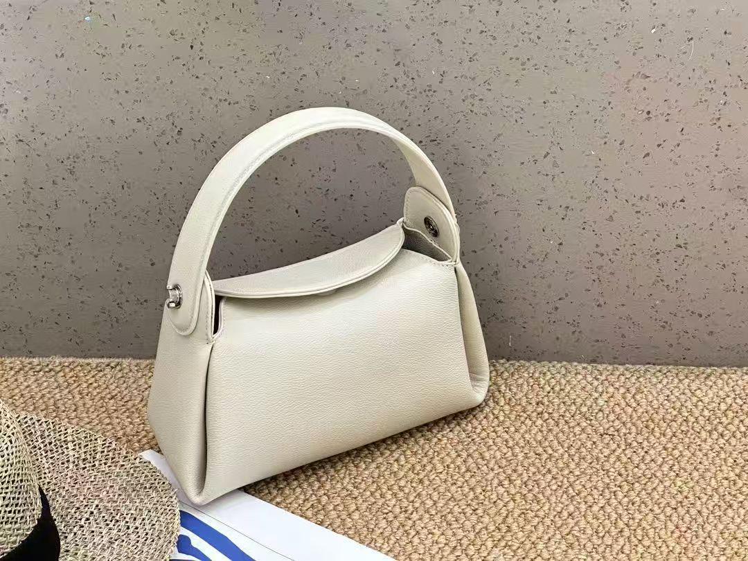 

2025 Women s Versatile Genuine Leather Handbag: First Layer Cowhide, High-End Fashion Shoulder Bag, Cigarette Case Style 24cm Length x 10cm Width x 16cm Height белый