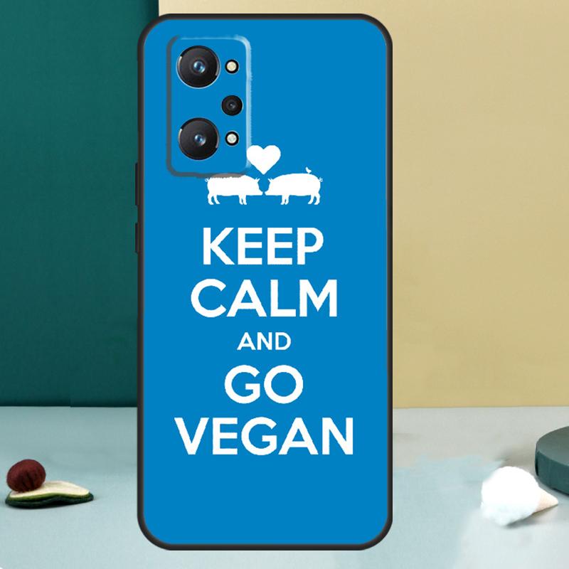 Vegan Vegetarian Quote For Realme 11 10 12 13 14 Pro Plus GT 7 6 5 Pro GT 6T C67 C61 C53 C51 C21Y C25S C75 C55 Case