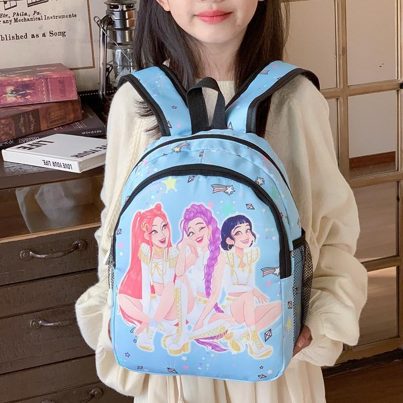 Kpop Korean Version Of Children'S Backpack Kindergarten Schoolbag Witch Hunter Group Cartoon Cute Boys And Girls Backpack