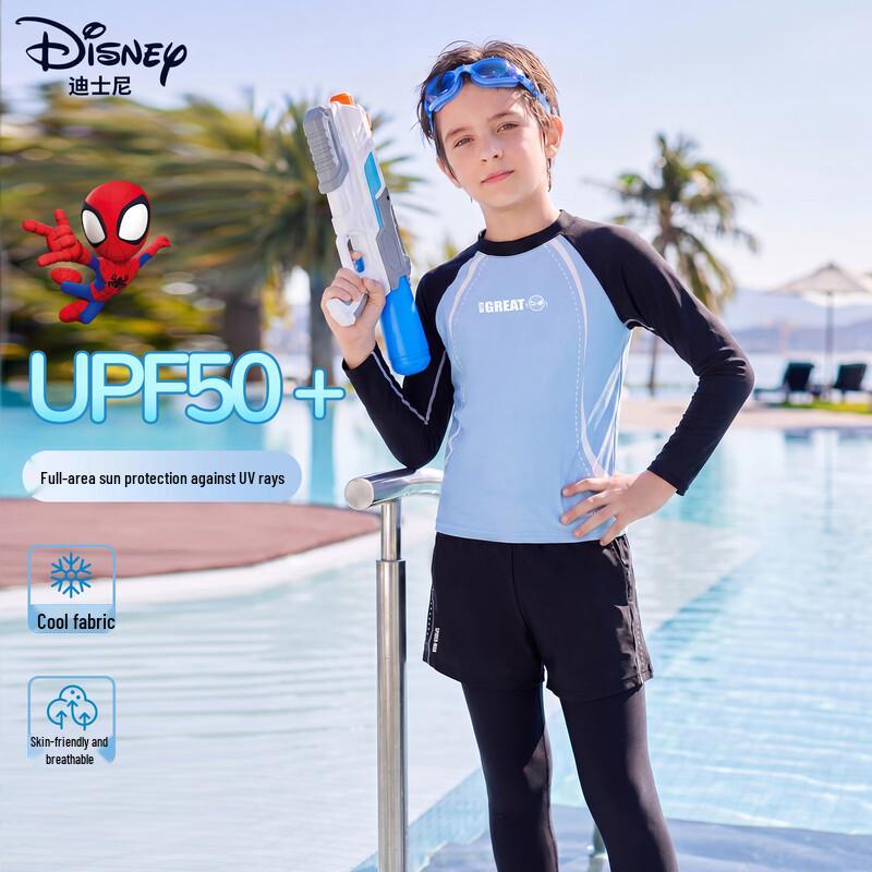 Disney Boys  Long Sleeve Sun Protection Split Swimsuit