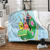 CartoonS-Spongebob Morbido Peluche Divano Letto Coperta da Lancio Cartoon Coperte da Picnic Moderna Coperta in Flanella Coperta Stampata Regalo