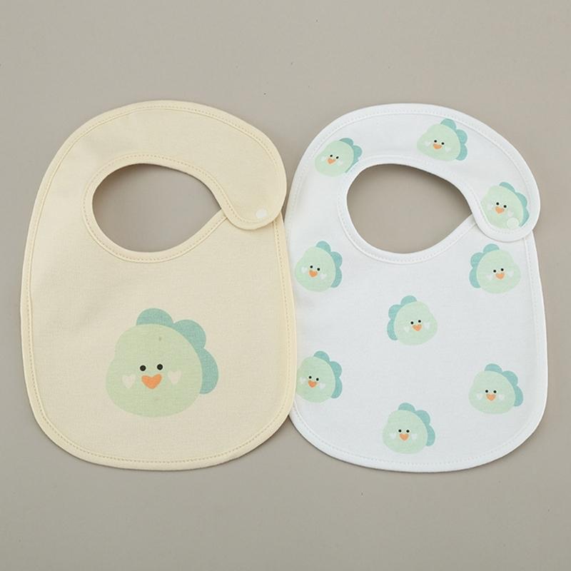 2-teiliges/Set Neugeborenes Baby Baumwoll-Lätzchen Spucktuch Modisches Säuglings-Hochabsorbierendes Speicheltuch Säuglings-Beißlätzchen