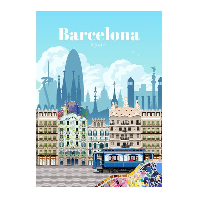 Słynny krajobraz miejski plakat na płótnie wydruk ścienny