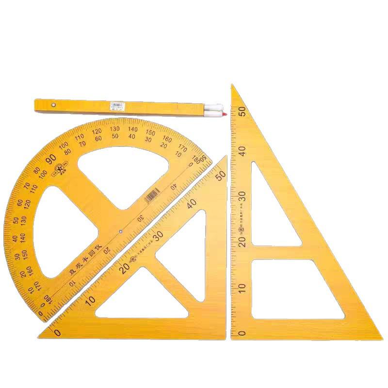 Holz Dreieck Lineal Zirkel Set: Mathematik-Lehrmittel für die Grundschule