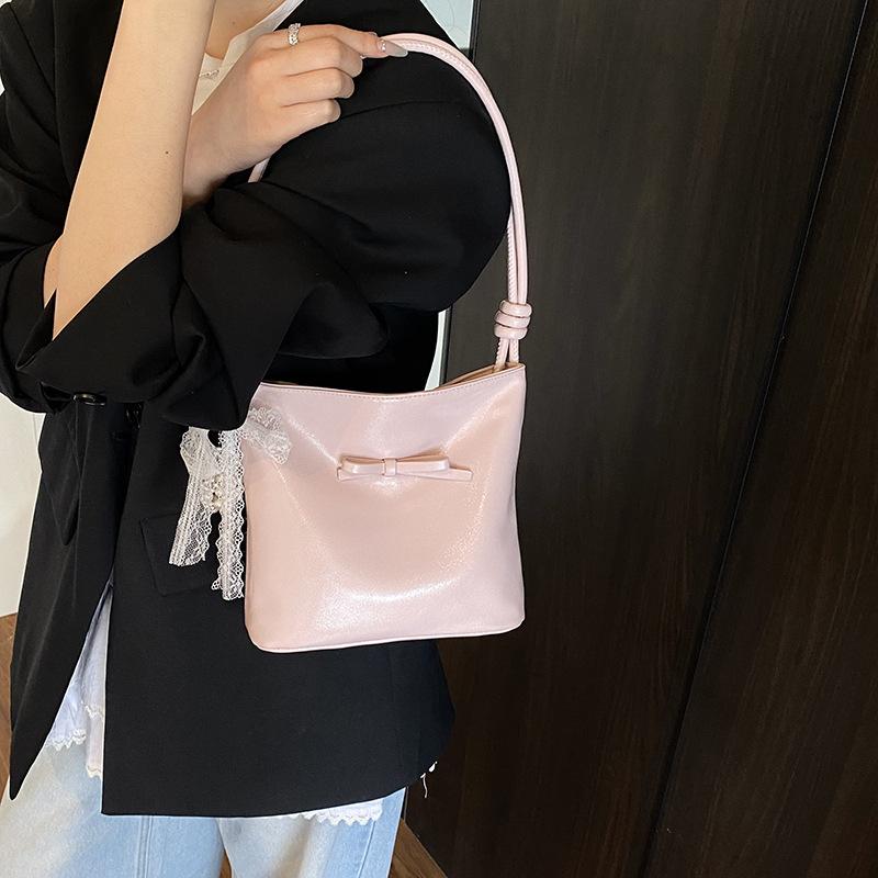 Fashion Bow Handbag Women's New Versatile Shoulder Underarm Bag
