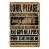 Motivational Quote Sign Rustic Wood Fiber Board Wall Art 15x20cm for Home Garage Decor