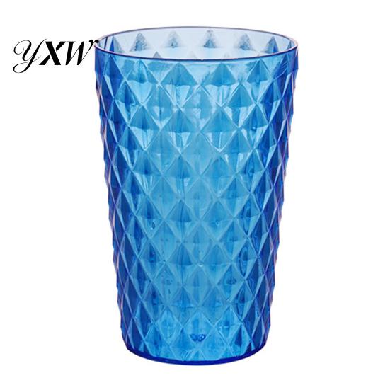 Water Mug 400ml Coffee Cup Large Capacity Shatterproof Acrylic Unbreakable Soft Drinks Tumblers for Home