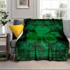 Green Shamrock Celebration Blanket Flannel Blanket Throw Blanket Sofa Cover Blanket Soft Premium Blanket Picnic Blanket Tv Blanket Gifts