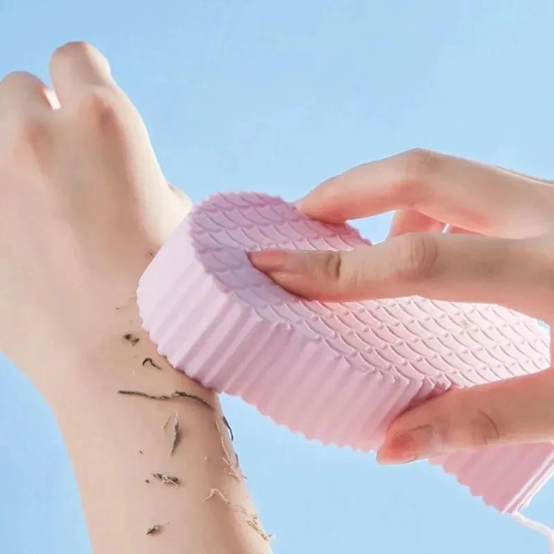 1Pcs Plush Sponge Body Scrubber Bath Exfoliating Scrub Sponge Shower Brush Body Skin Remover Exfoliante For Kids