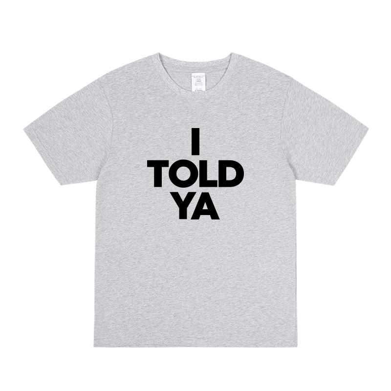 Challenger Zan Sister Zendaya Stejné Říkal jsem ti Dopis Tričko s krátkým rukávem Pánské a dámské Letní volné bavlněné tričko