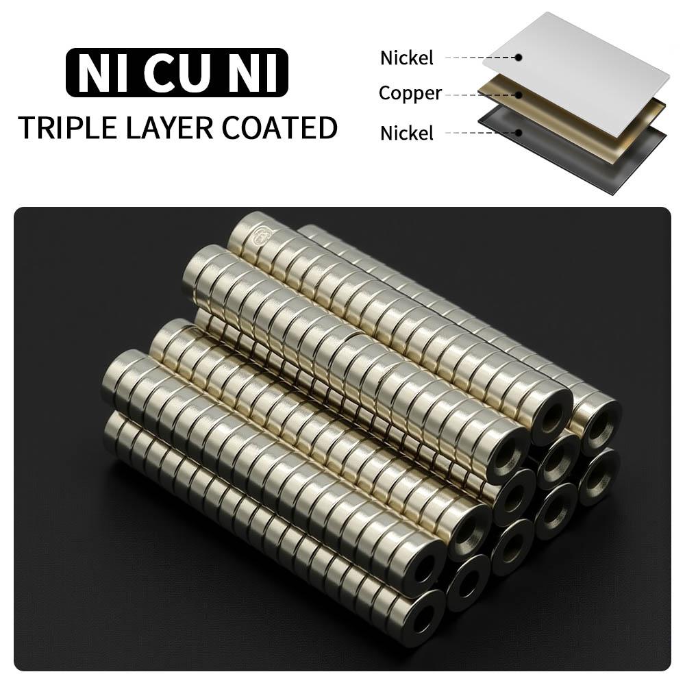 8x3-3mm Powerful with holes Neodymium Magnet N35 NdfeB Permanent Magnetic imanes Round Super Strong Fridge Magnets DIY