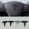 1 Stück ABS für Model Y Model 3 Auto Emblem Lenkrad Mittelabzeichen Lenkrad Aufkleber Decal Styling Auto Zubehör