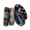 Bohemian Print Hair Ties for Women - Soft Elastic Hair Bands with Paisley, Tribal Patterns