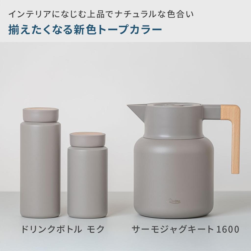 Rivers Thermo Insulated Thermos to Wide Keeps Hot or Tabletop AJG002BK Jug, Quito, (Easy Clean, Mouth, Cold), 1600ml, Thermos, Insulated, Black,