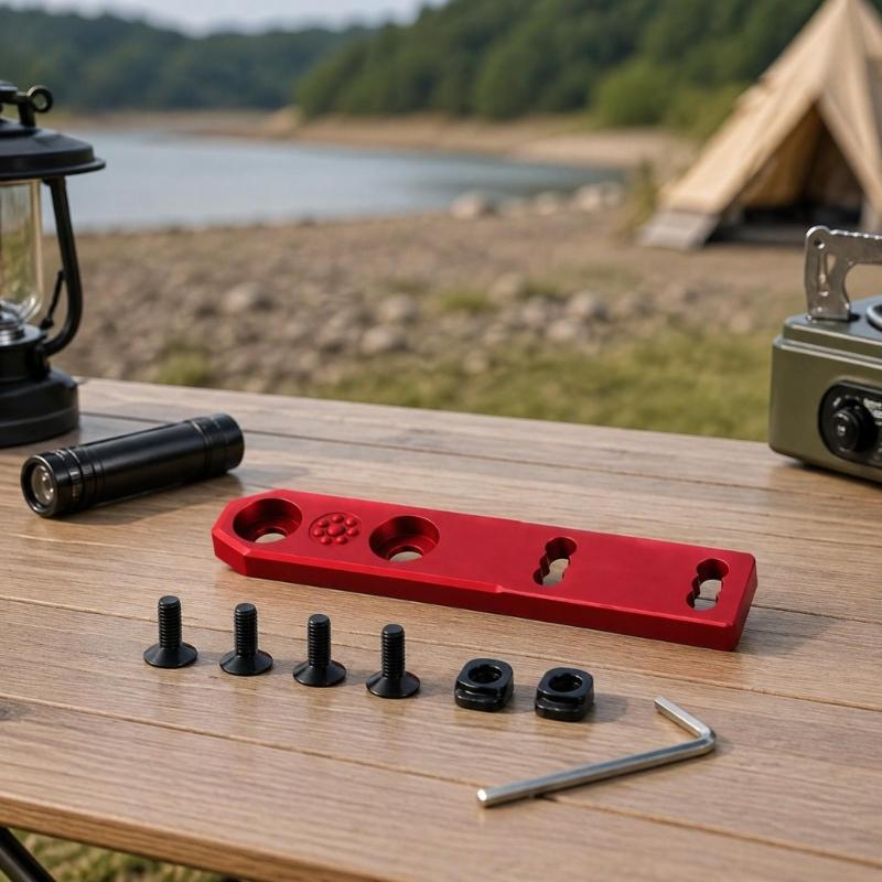 Aluminum Flashlights Mounting Plate for M300 M600, Vertical Configuration with Multiple Openings for Outdoor Equipment Systems