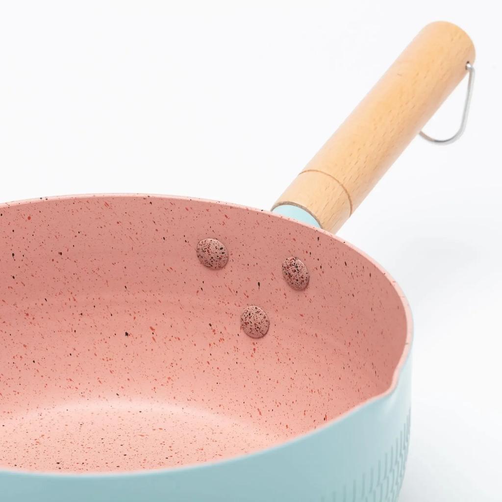 1 buc Tigaie Antiaderentă Oală pentru Lapte Oală pentru Mâncare pentru Bebeluși Oală pentru Zăpadă Prăjit și Fiert Integrat Plită cu Inducție Gaz Universal Ustensile de Bucătărie