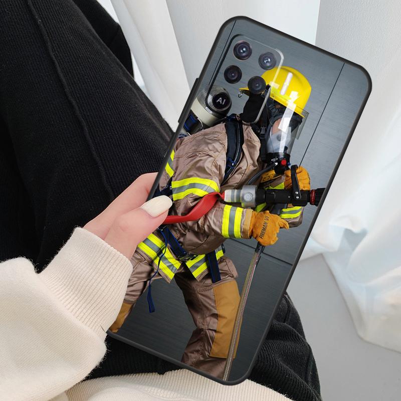 Feuerwehrmann Helden Feuerwehrmann Handyhülle Für OPPO A5 A9 2020 A31 A53 A53S A1K A15 A16 A52 A72 A83 A91 A93 A54 A74 A94