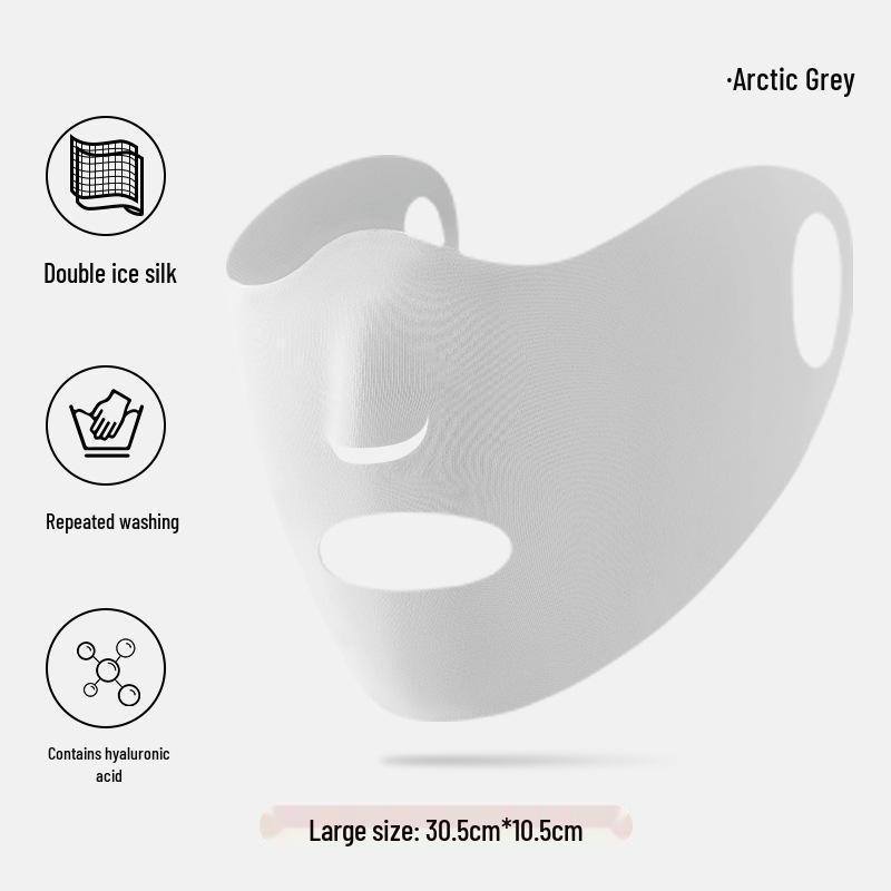 Women's Summer Ice Silk Facekini: UV-Protective Sunshade Mask for Outdoor Activities