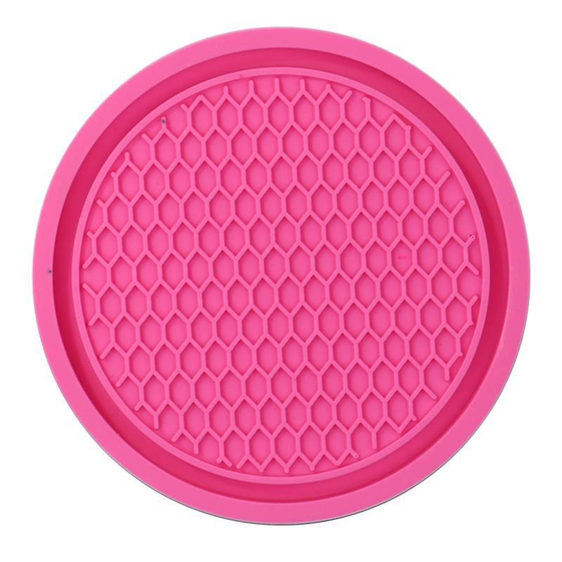 Creative Honeycomb Car Coaster: Cross-Border Multifunctional Storage with Rhinestone Anti-Slip Mat