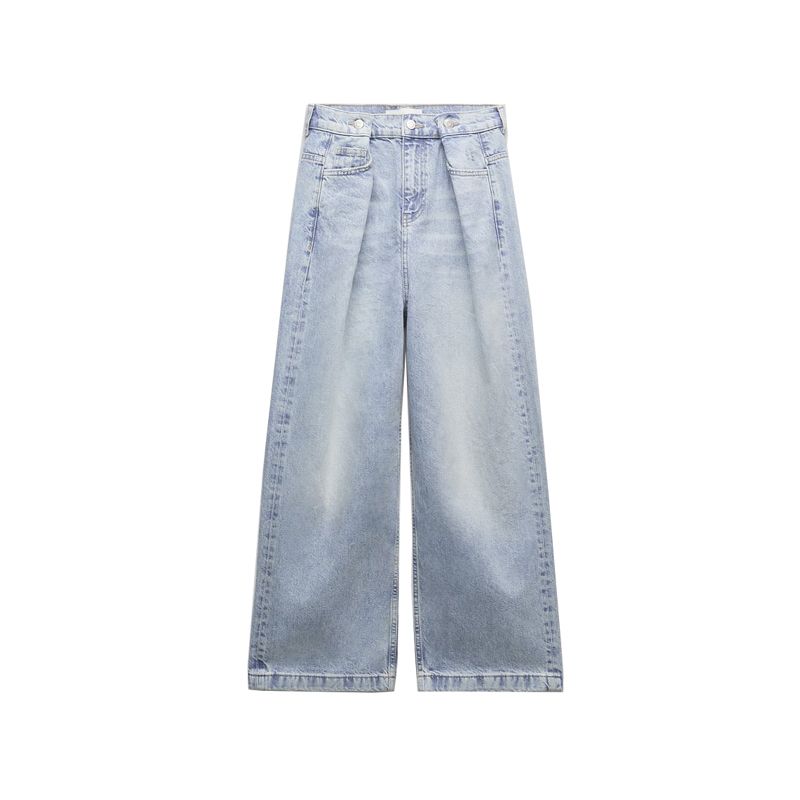 Spring New Two-piece Set Mid Waist Denim Trousers 6186242 Loose Denim jacket Outerwear 6186241