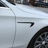 LLKUANG AMG Style Side Air Vent Fender Trim for Mercedes Benz C E GLC Class W205 W213 X253 (Glossy Black)