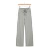 Lulu-Inspired High Waist Yoga Pants - Drawstring Straight Leg with Loose Drape for Casual Sports