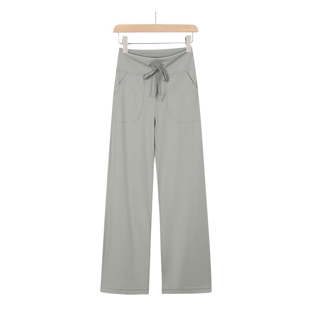 Lulu Throwback Yoga Pants: Straight-Leg, Drawstring, High-Waist, Draped Casual Wear S/Size 2