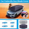 4.2x2.1m Car Summer Sunshade Umbrella Fully Automatic Folding Roof Summer Sunscreen Shed Remote Control Portable Canopy Cover