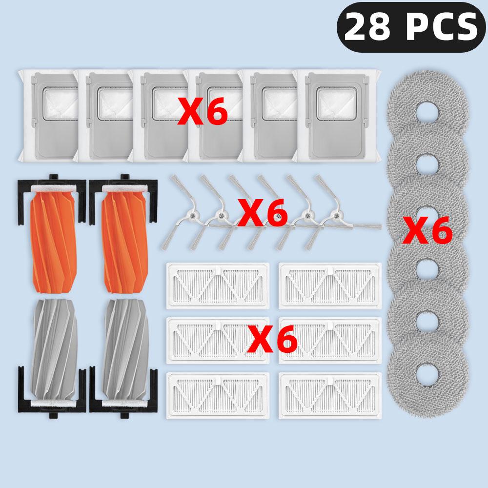 Compatible For ( DJI ROMO P / ROMO S / ROMO A ) Spare Parts Accessories Roller Side Brush HEPA Filter Mop Pad Dust Bag