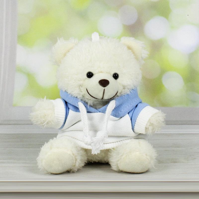 Charming Teddy Bear Keychain Plush Doll - Dressed Up Couple Backpack Ornament Gift