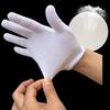 White Pure Cotton Gloves for Work, Etiquette, Cultural Play, and Bead Polishing